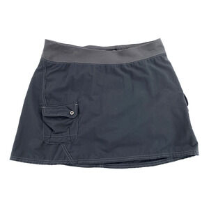 Kuhl‎ Nylon Mini Skirt Cargo Pockets Gray Sz 6 Performance Hiking Outdoor